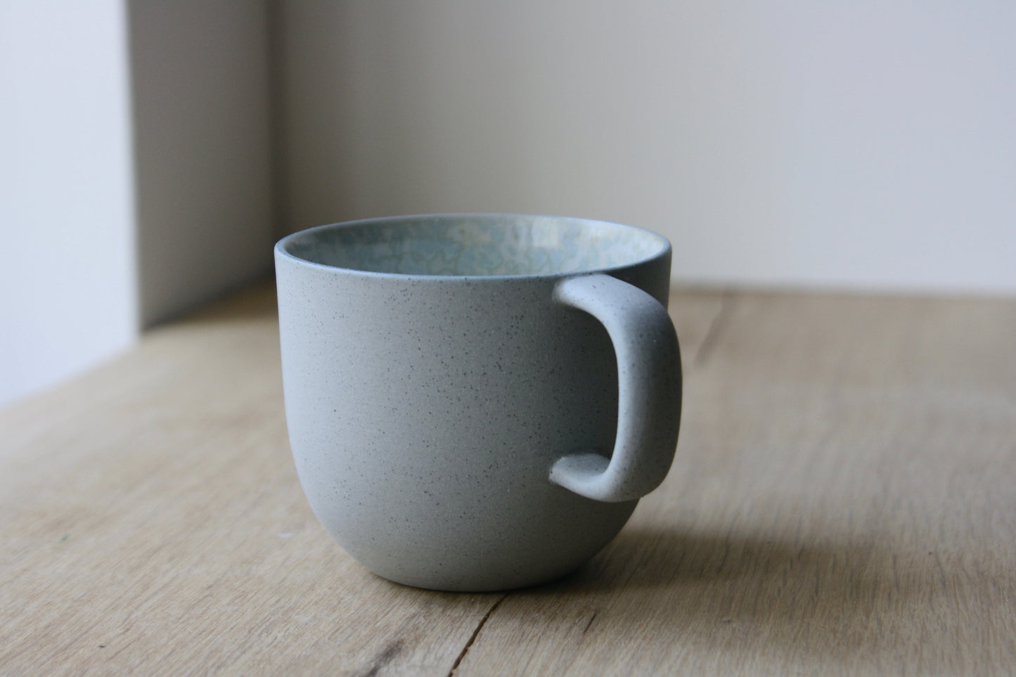 Mug with handle, Stone Blue w/Crystal glaze (250 ml)